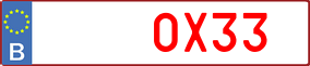 Trailer License Plate